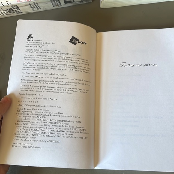 “It Gets Worse” A Collection of Essays from Shane Dawson book / Used paperback - Picture 7 of 7